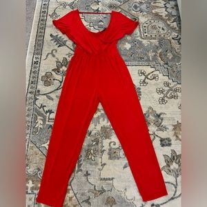 EXPRESS RED JUMPSUIT